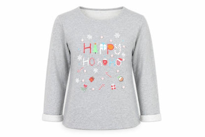 Matalan Womens Grey   Pullover Sweatshirt Size S  - christmas