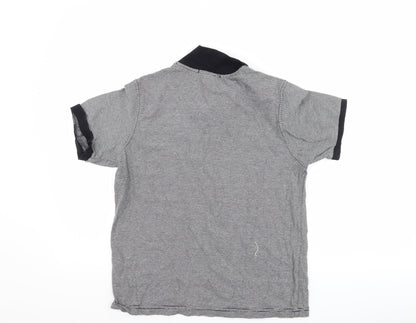 George Boys Black Striped  Basic T-Shirt Size 11-12 Years