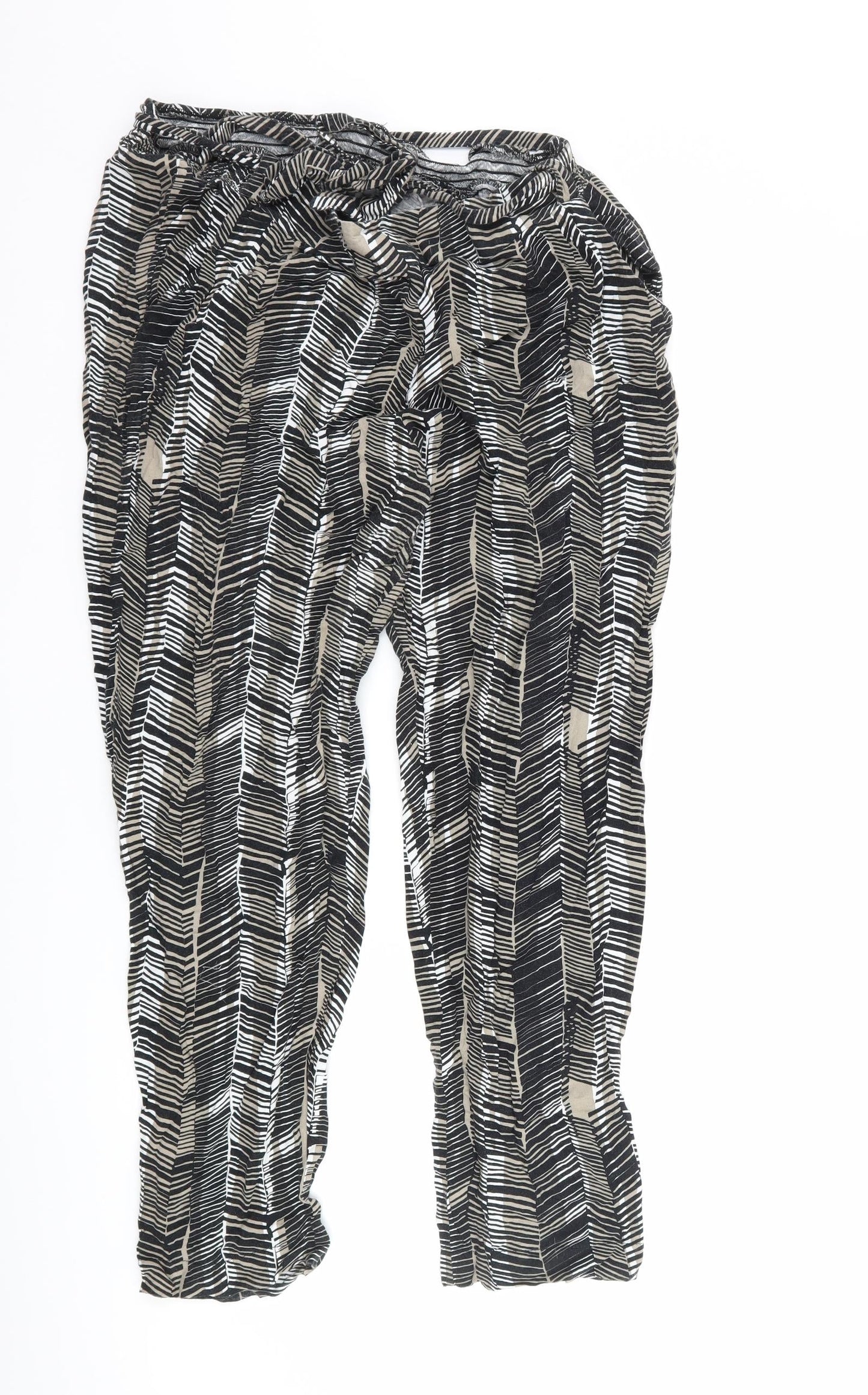 Womens UK Size 14 Preworn Regular Fit  Black Trousers