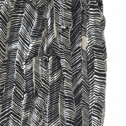 Womens UK Size 14 Preworn Regular Fit  Black Trousers