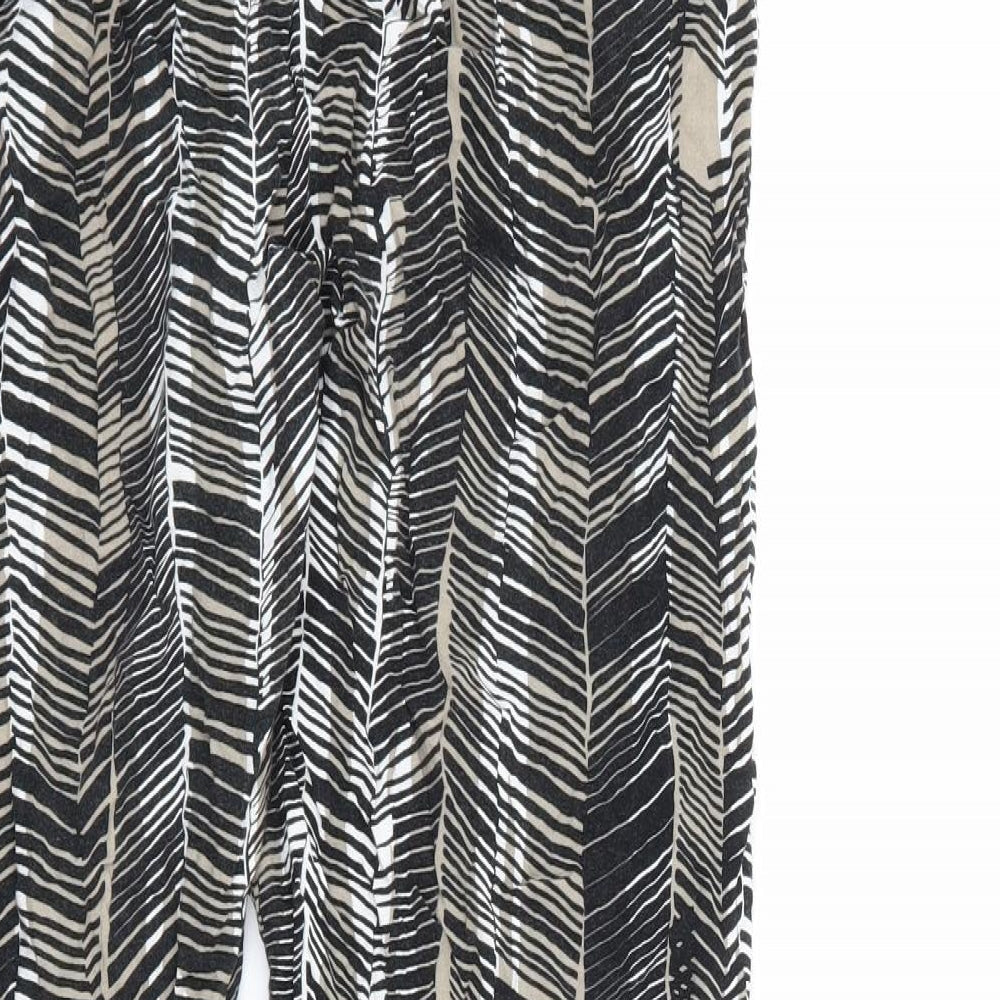 Womens UK Size 14 Preworn Regular Fit  Black Trousers