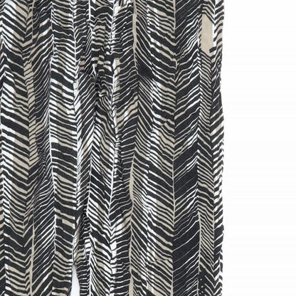 Womens UK Size 14 Preworn Regular Fit  Black Trousers