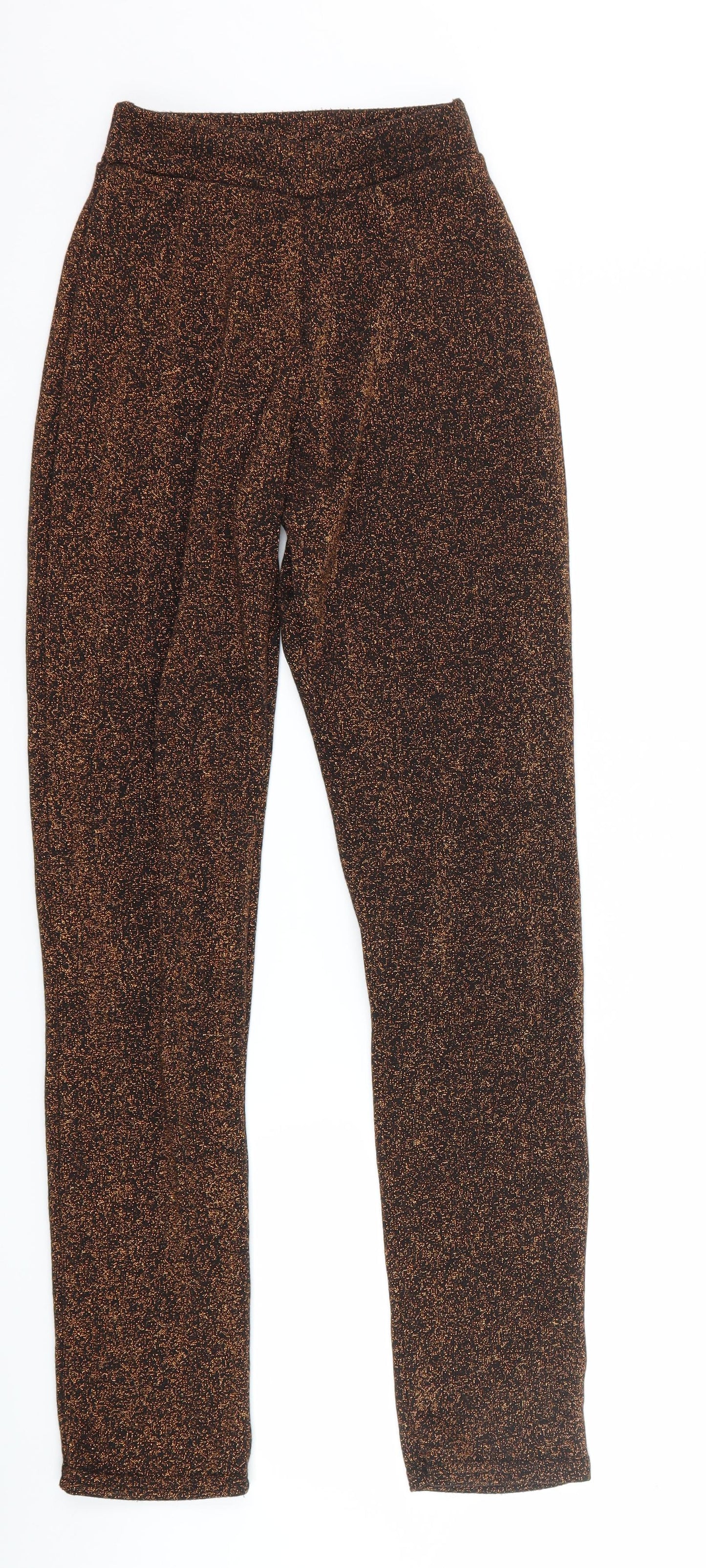 Womens UK Size 4 PRETTYLITTLETHING Regular Fit  Orange Trousers