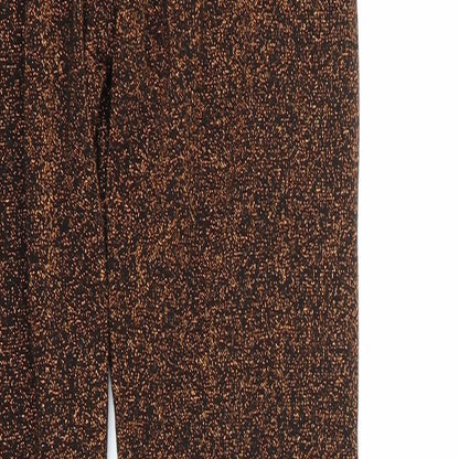 Womens UK Size 4 PRETTYLITTLETHING Regular Fit  Orange Trousers