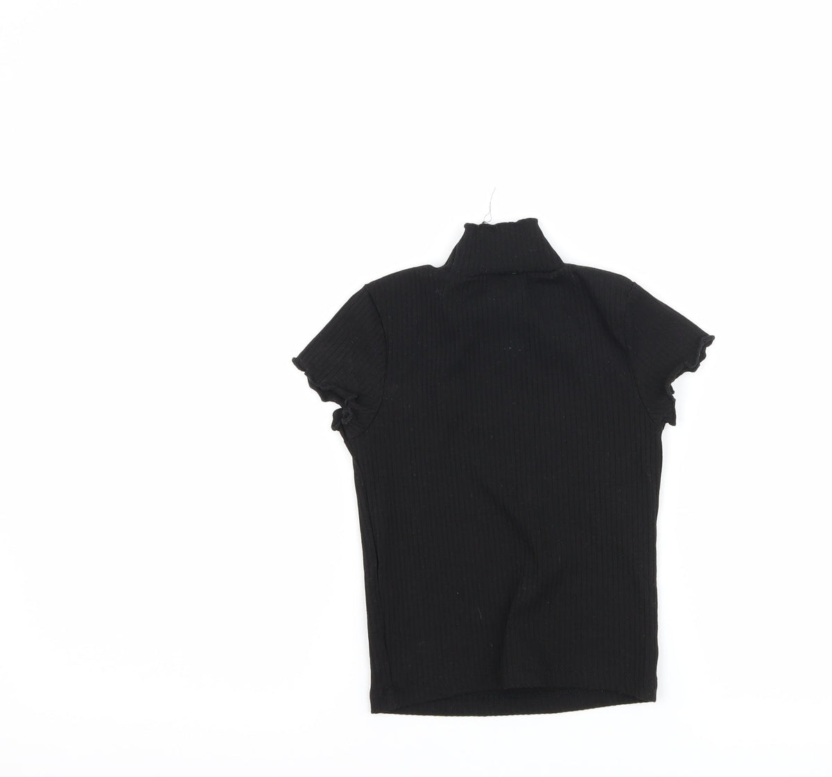 Primark Girls Black   Basic T-Shirt Size 5-6 Years