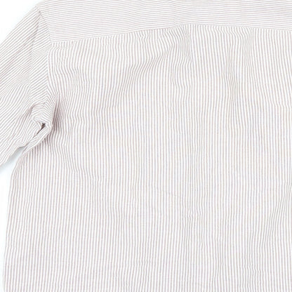 Mens UK Size L Topman Red  Button-Up Long Sleeve Casual Shirt