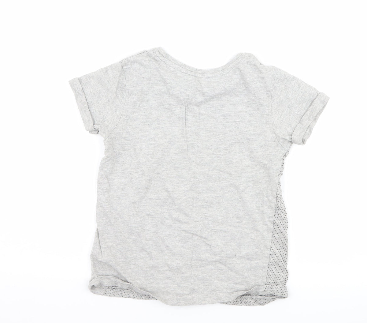 George Boys Grey Polka Dot  Basic T-Shirt Size 7-8 Years