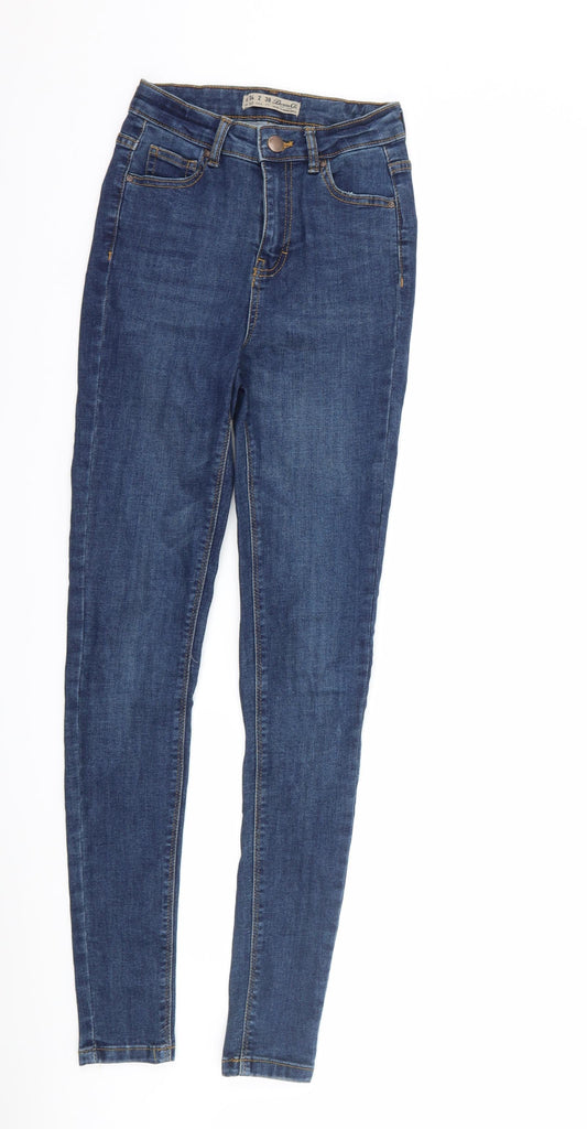 denim co Womens Blue  Denim Skinny Jeans Size 6 L30 in