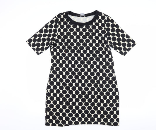 Dorothy Perkins Womens Black Polka Dot  Shift  Size 12