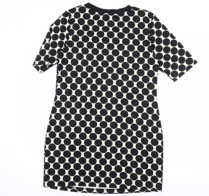 Dorothy Perkins Womens Black Polka Dot  Shift  Size 12
