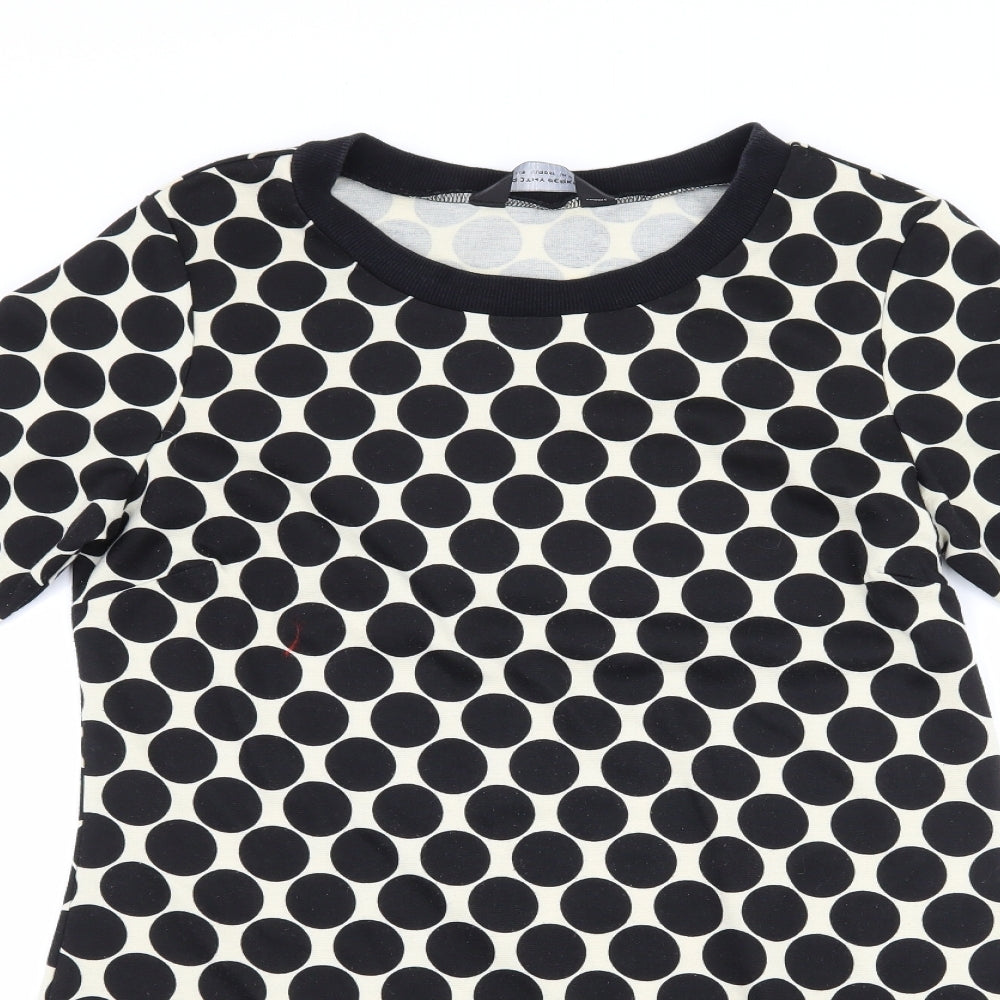 Dorothy Perkins Womens Black Polka Dot  Shift  Size 12