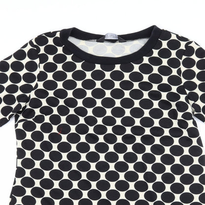 Dorothy Perkins Womens Black Polka Dot  Shift  Size 12