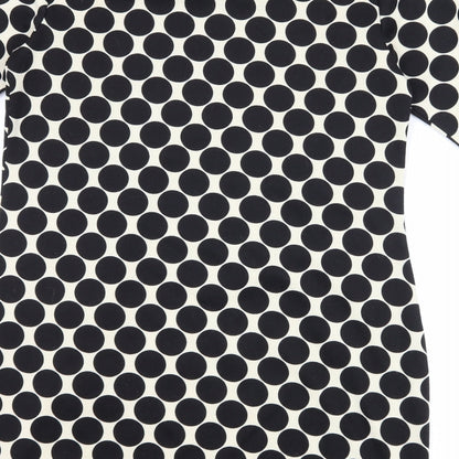 Dorothy Perkins Womens Black Polka Dot  Shift  Size 12