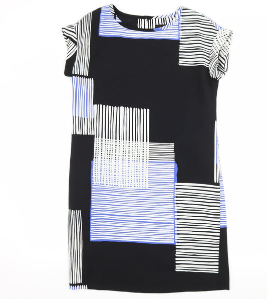 NEXT Womens Black Striped  Shift  Size 8