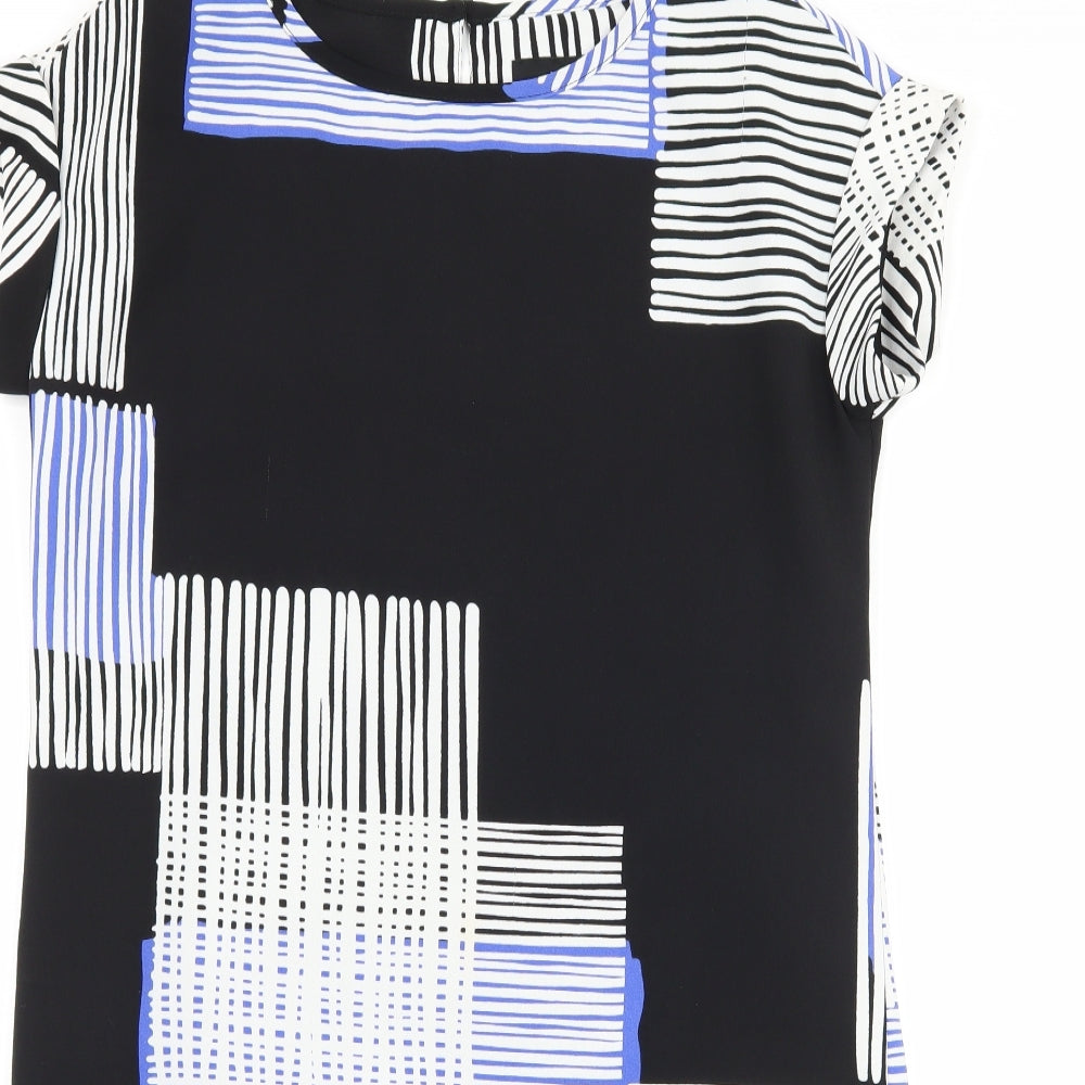 NEXT Womens Black Striped  Shift  Size 8