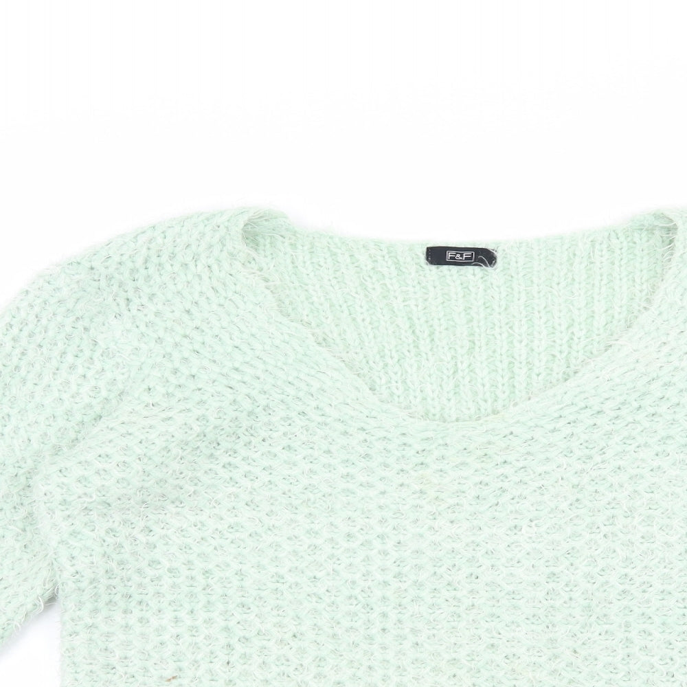F&F Womens Green   Pullover Jumper Size 16