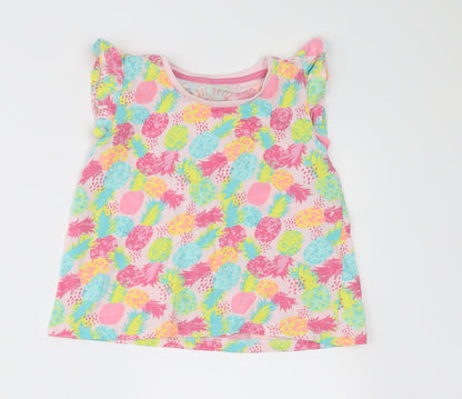 I LOVE MY TEE Girls Pink   Basic T-Shirt Size 3-4 Years