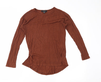 Womens UK Size 6 Atmosphere Brown Basic T-Shirt