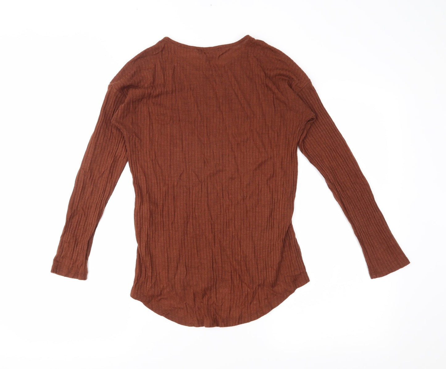 Womens UK Size 6 Atmosphere Brown Basic T-Shirt