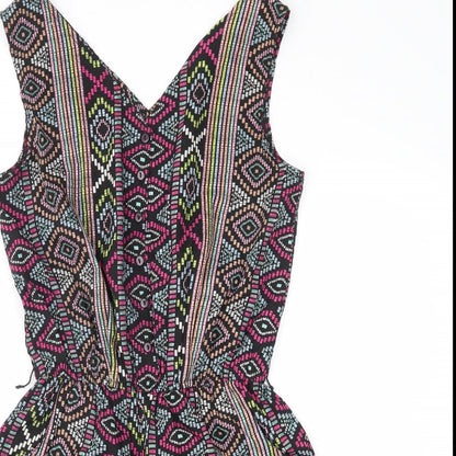 Atmosphere Womens Purple Fair Isle  Playsuit One-Piece Size 8