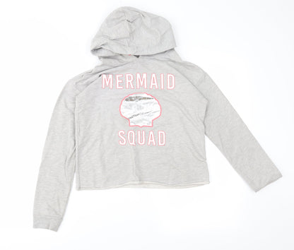 TU Girls Grey   Pullover Hoodie Size 12 Years