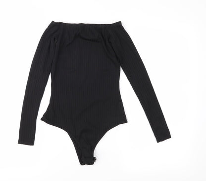 I SAW IT FIRST Womens Black   Bodysuit One-Piece Size 8