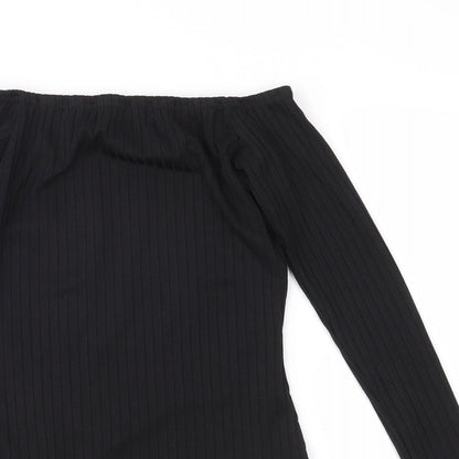 I SAW IT FIRST Womens Black   Bodysuit One-Piece Size 8