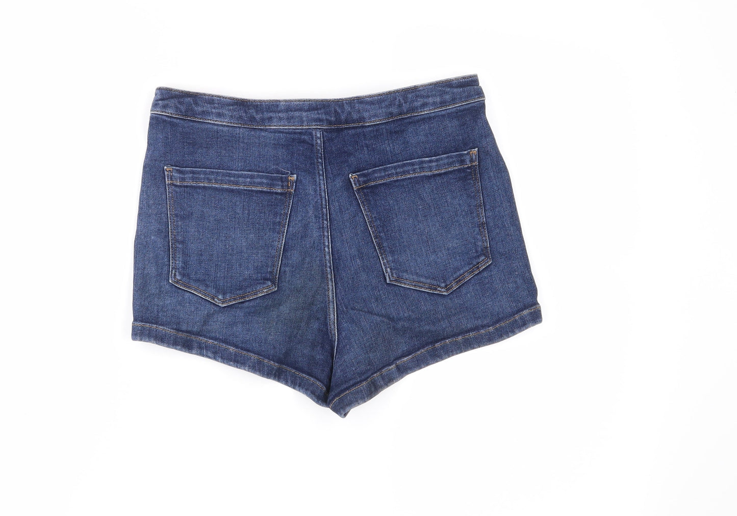 Moto Womens Blue   Hot Pants Shorts Size 10