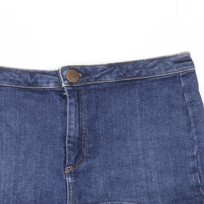 Moto Womens Blue   Hot Pants Shorts Size 10