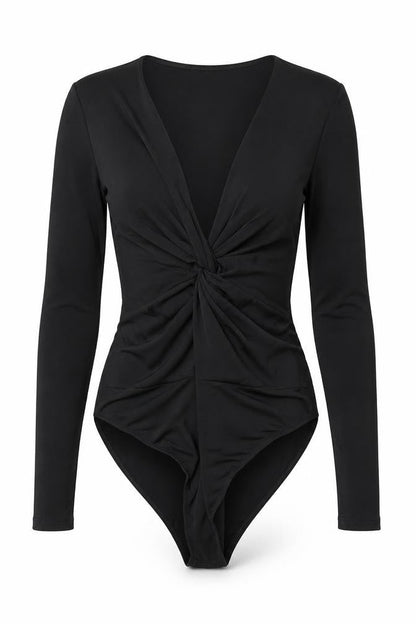 Womens UK Size XS Primark One-Piece Black Bodysuit