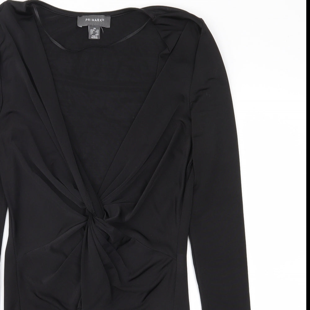 Primark Womens Black   Bodysuit One-Piece Size XS