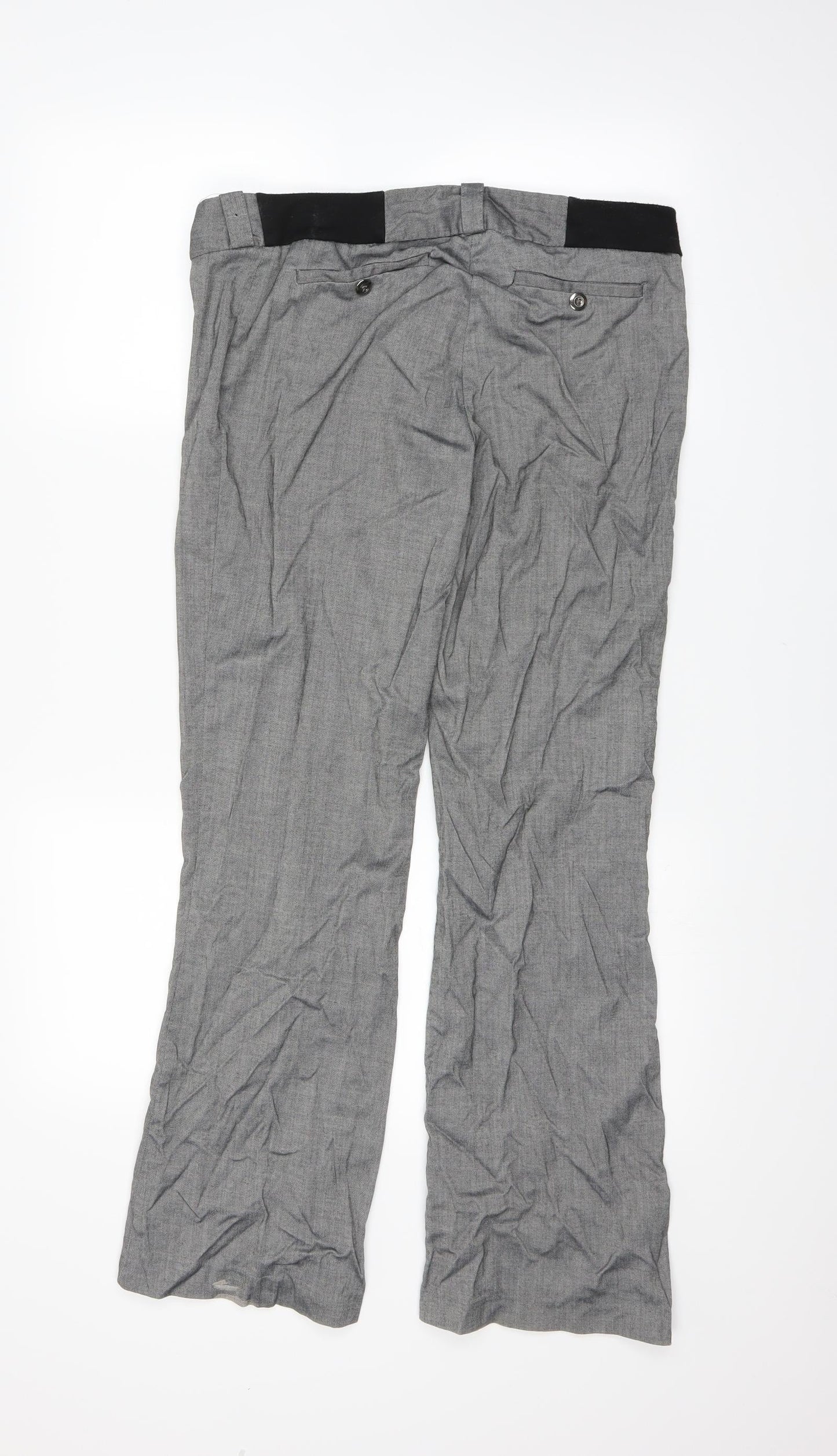 Redhering Womens Grey   Trousers  Size 10 L27 in