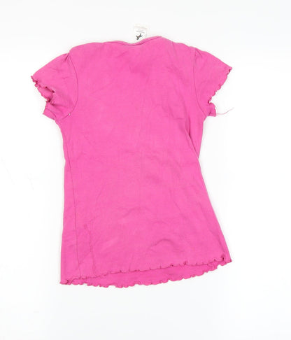 Palomino Girls Pink   Basic T-Shirt Size 7 Years