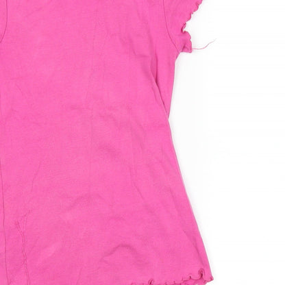 Palomino Girls Pink   Basic T-Shirt Size 7 Years