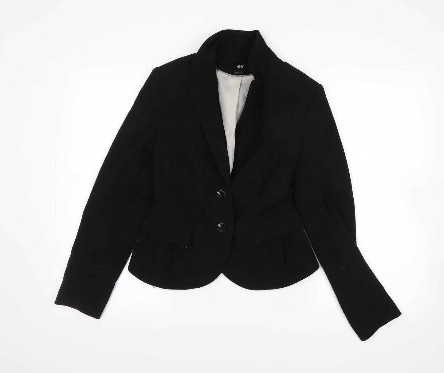 Womens UK Size 8 H&M Black Jacket