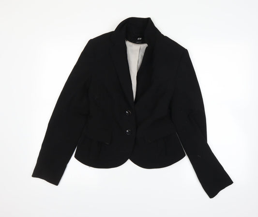Womens UK Size 8 H&M Black Jacket
