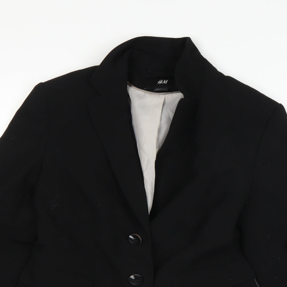 Womens UK Size 8 H&M Black Jacket