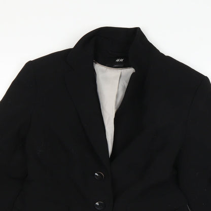Womens UK Size 8 H&M Black Jacket