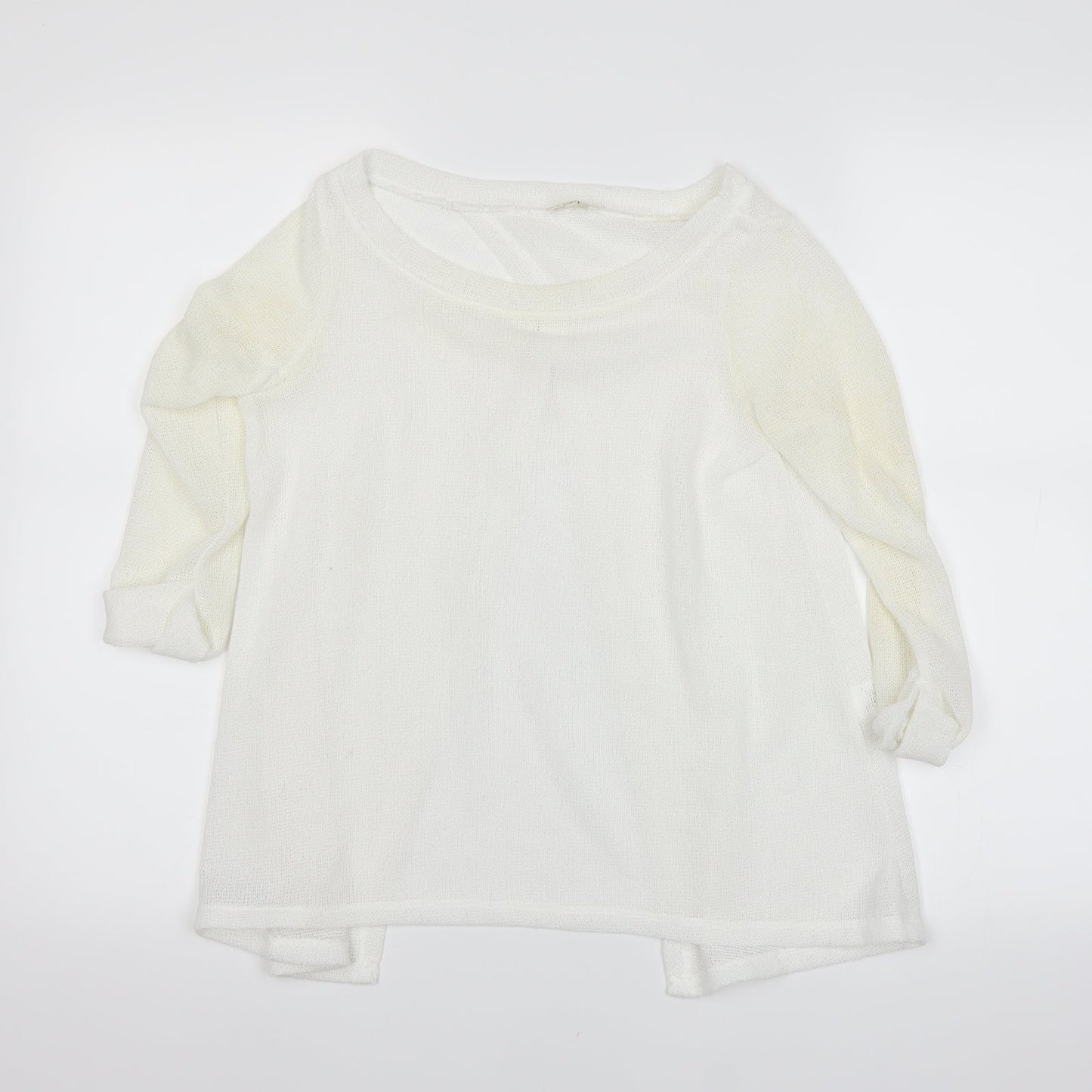 Womens UK Size 6 River Island White Basic T-Shirt