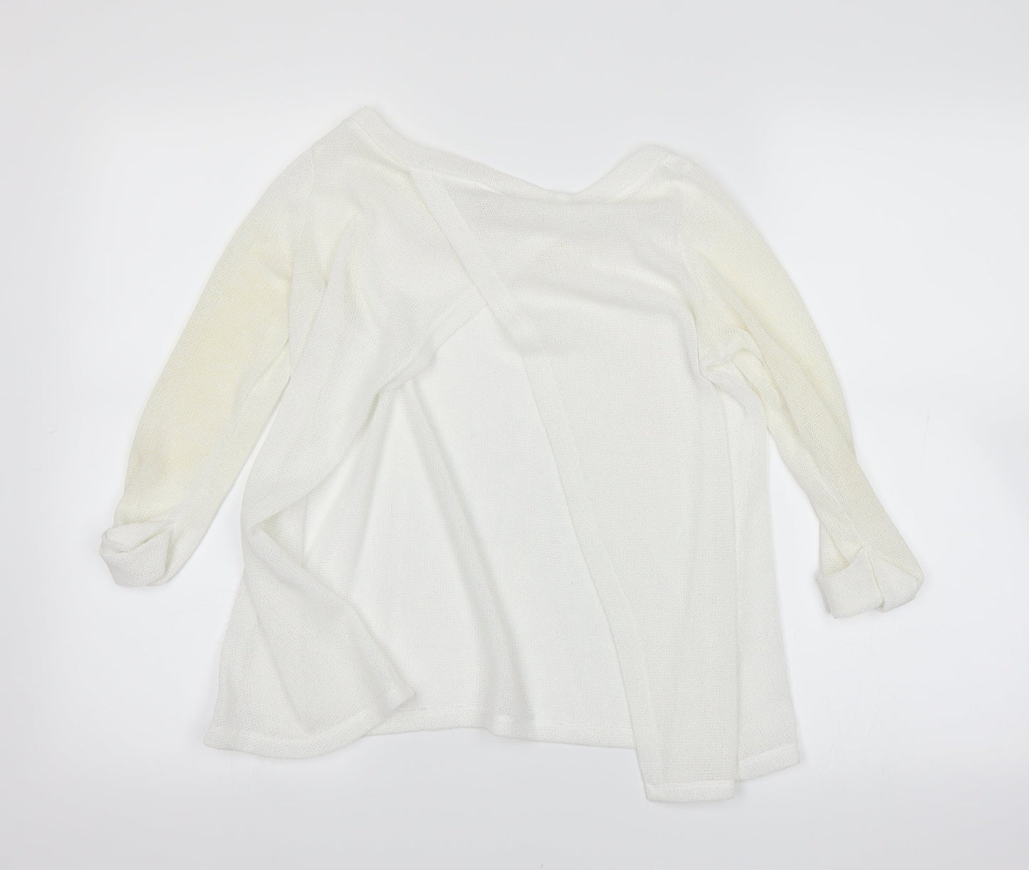 Womens UK Size 6 River Island White Basic T-Shirt