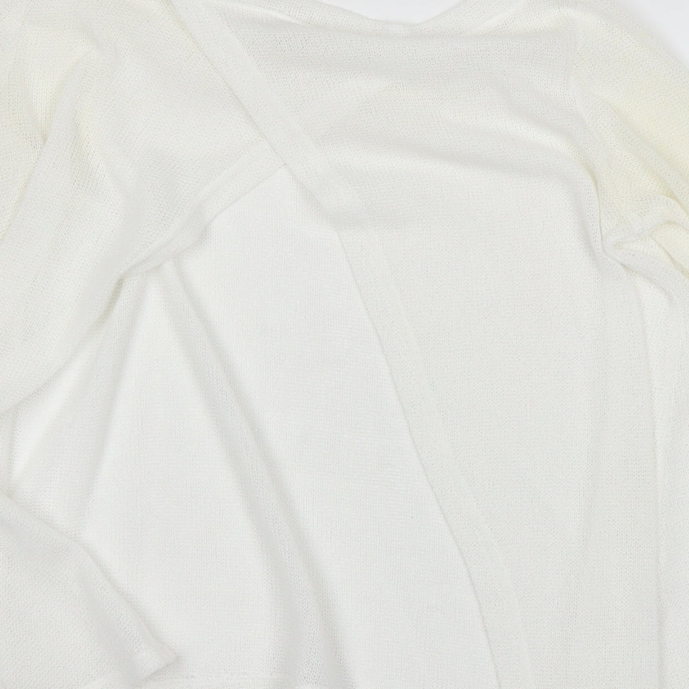 Womens UK Size 6 River Island White Basic T-Shirt