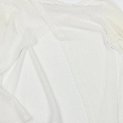 Womens UK Size 6 River Island White Basic T-Shirt