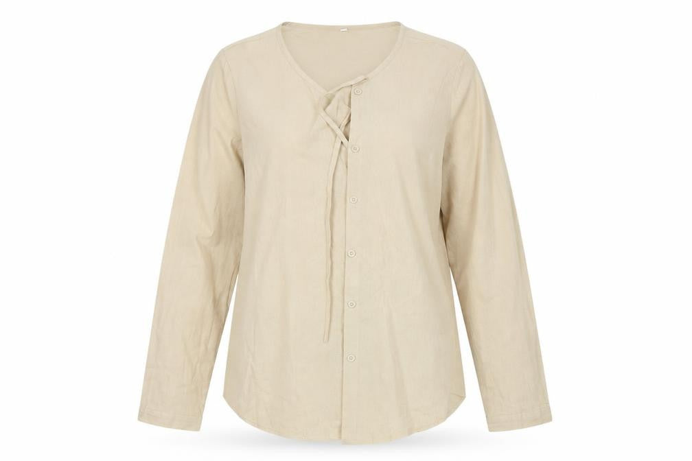 Womens UK Size M Preworn White Basic Button-Up