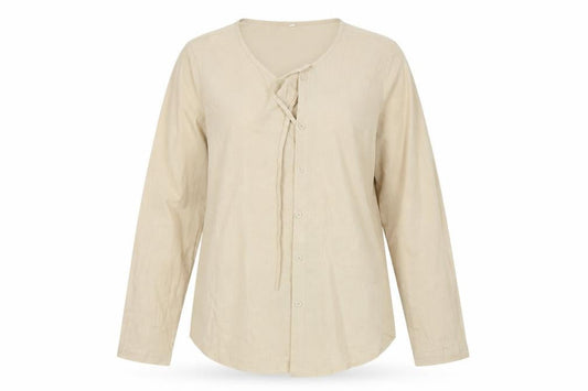Womens UK Size M Preworn White Basic Button-Up