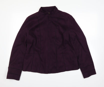 Womens UK Size 16 M&Co Purple Jacket