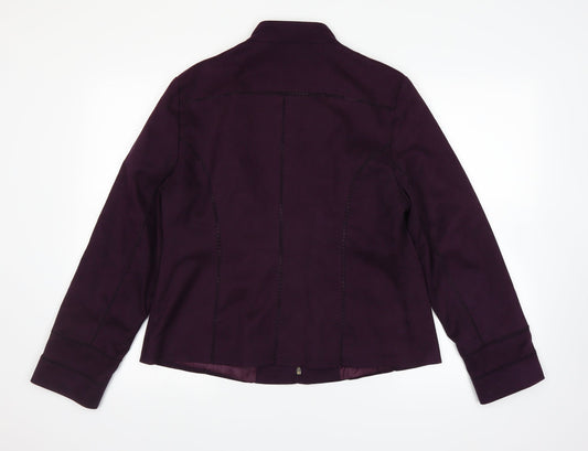 Womens UK Size 16 M&Co Purple Jacket