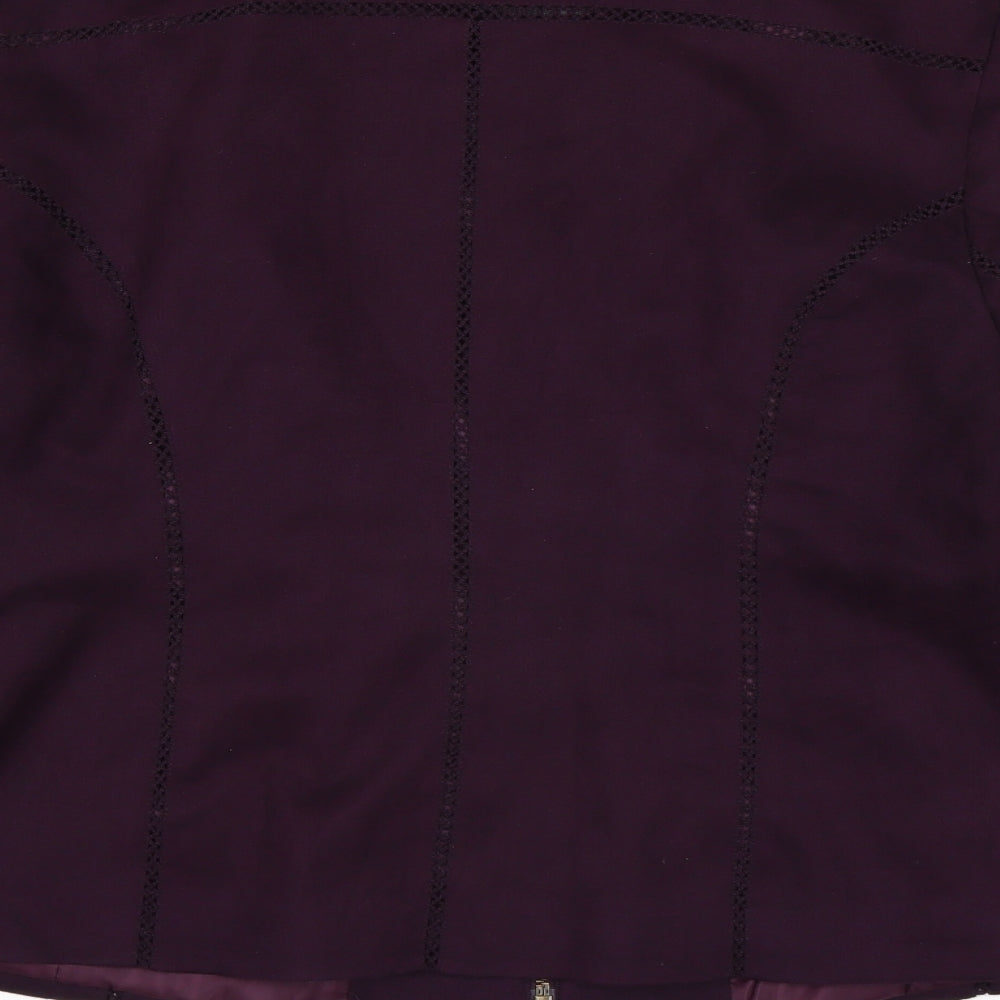 Womens UK Size 16 M&Co Purple Jacket