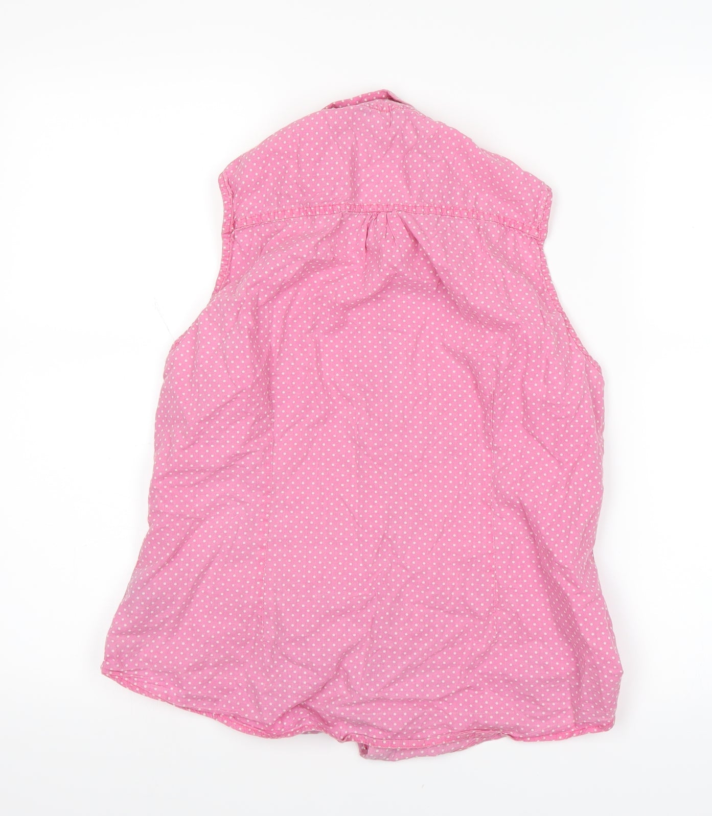 George Girls Pink Polka Dot  Basic T-Shirt Size 12 Years