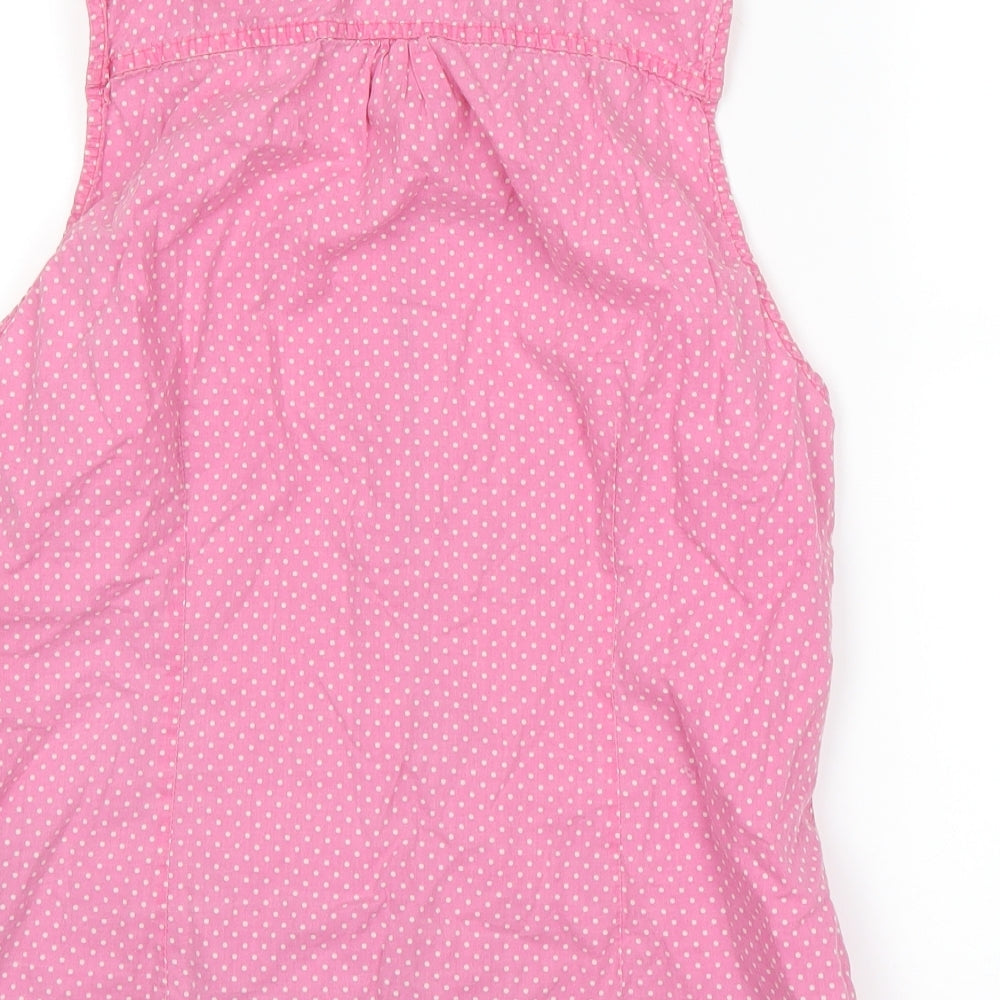 George Girls Pink Polka Dot  Basic T-Shirt Size 12 Years
