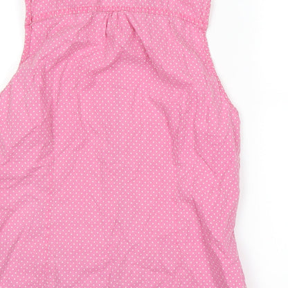 George Girls Pink Polka Dot  Basic T-Shirt Size 12 Years